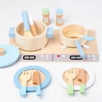 Wooden Toy Play House Early Education Simulation Kitchen Children Cooking Toys Gift Good Vibrations
