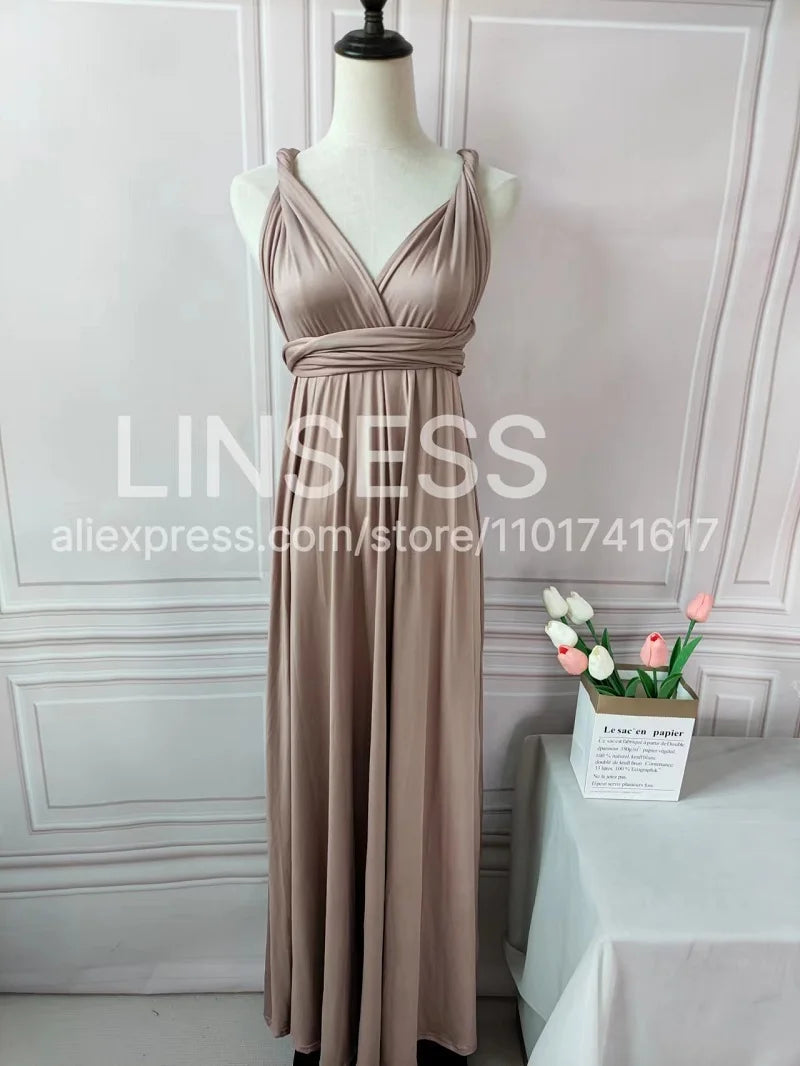 Multiway Maxi Dress Bridesmaid Dress Infinity Cocktail Dress Floor Length Bridesmaid Dress Maxi Dress for Bridesmaid Gifts Good Vibrations
