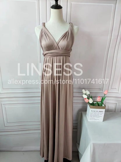 Multiway Maxi Dress Bridesmaid Dress Infinity Cocktail Dress Floor Length Bridesmaid Dress Maxi Dress for Bridesmaid Gifts Good Vibrations