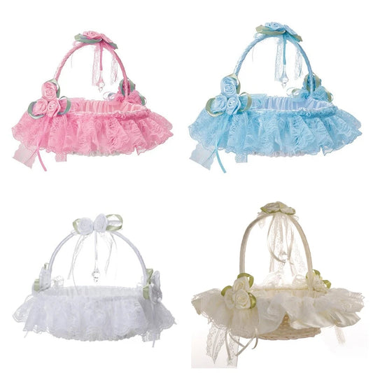 Flower Girl Basket Set Flowers Romantic Design Wedding Flower Baskets Good Vibrations