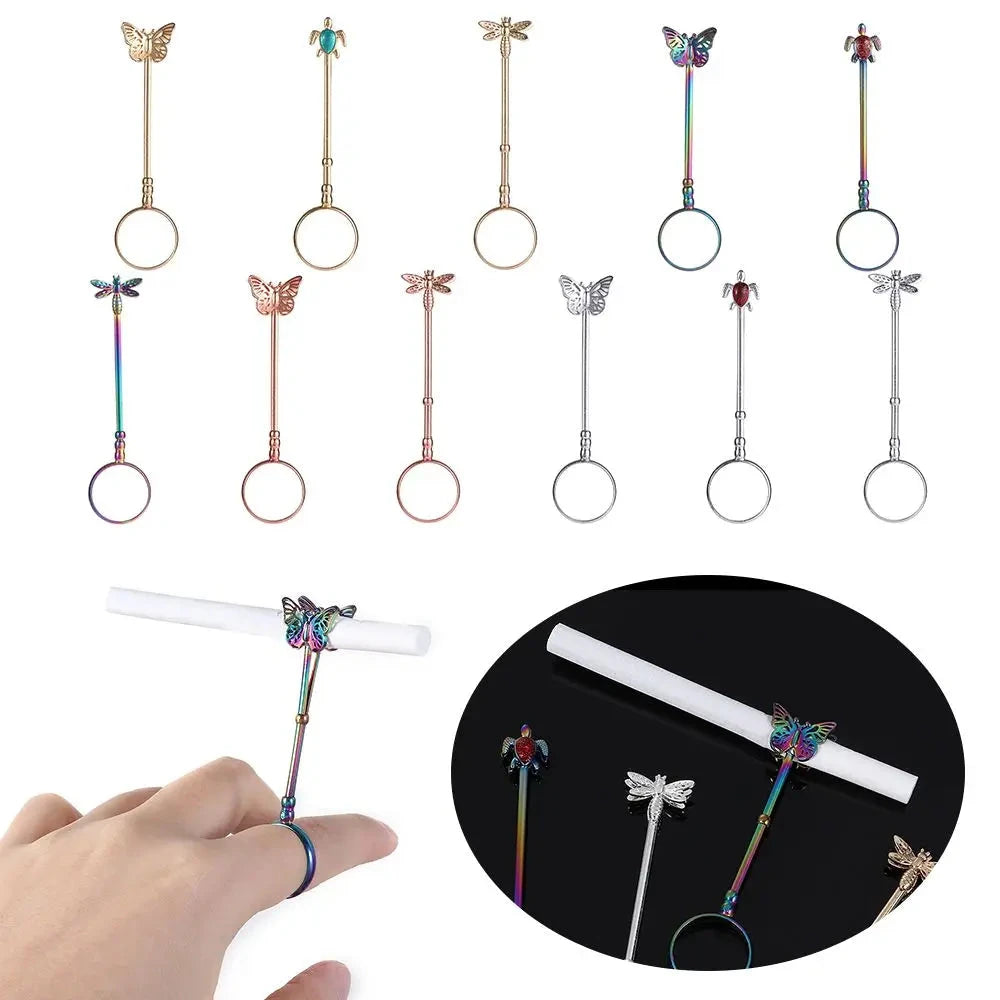 1PC Dragon Rings Cigarette Holder Rack Finger Clip Smoke Cool Gadgets For Man Gifts Smoker Tools Smoking Accessories Good Vibrations Adult Super Store