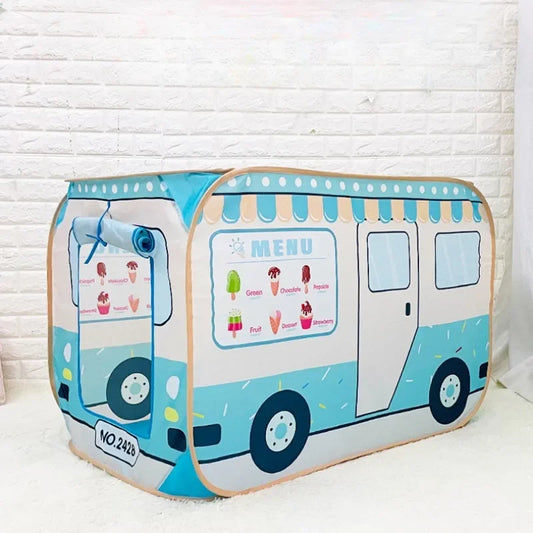 Korean Portable Foldable Play Tent Travel Folding Tent Children Boy Playhouse Kids Gifts Outdoor Toy Tenats Castle 2022New Gifts Good Vibrations