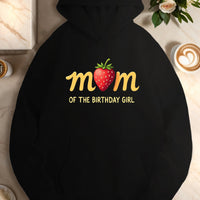 mom with strawberry o  women's casual hoodies Good Vibrations
