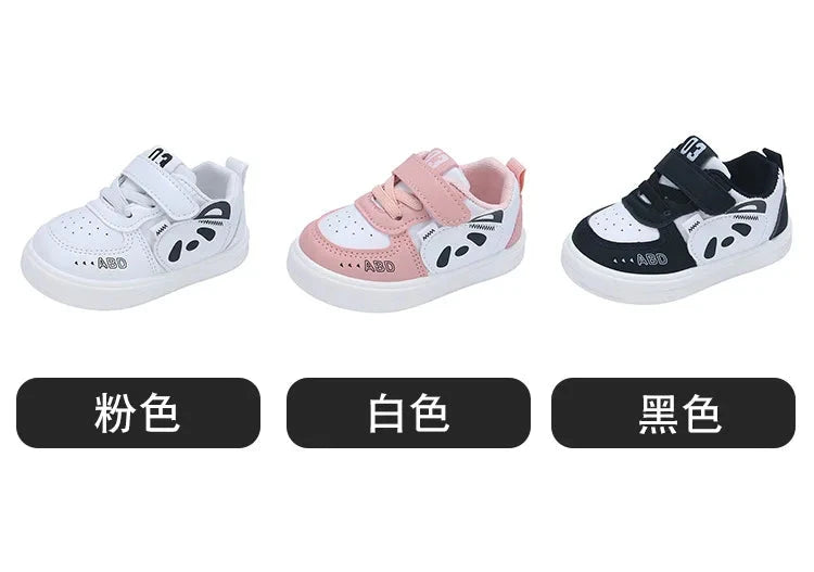 Kids Baby Sneakers Boys Girls Running Casual Footwear PU Leather Non-slip Toddler Kids Soft Comfortable Children Sports Footwear Good Vibrations