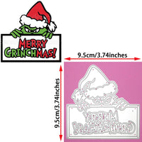 7 HoHoHo Christmas Tree Cutting Dies Happy New Year Metal Embossing Stencil DIY Scrapbook Cards Craft Decor Good Vibrations