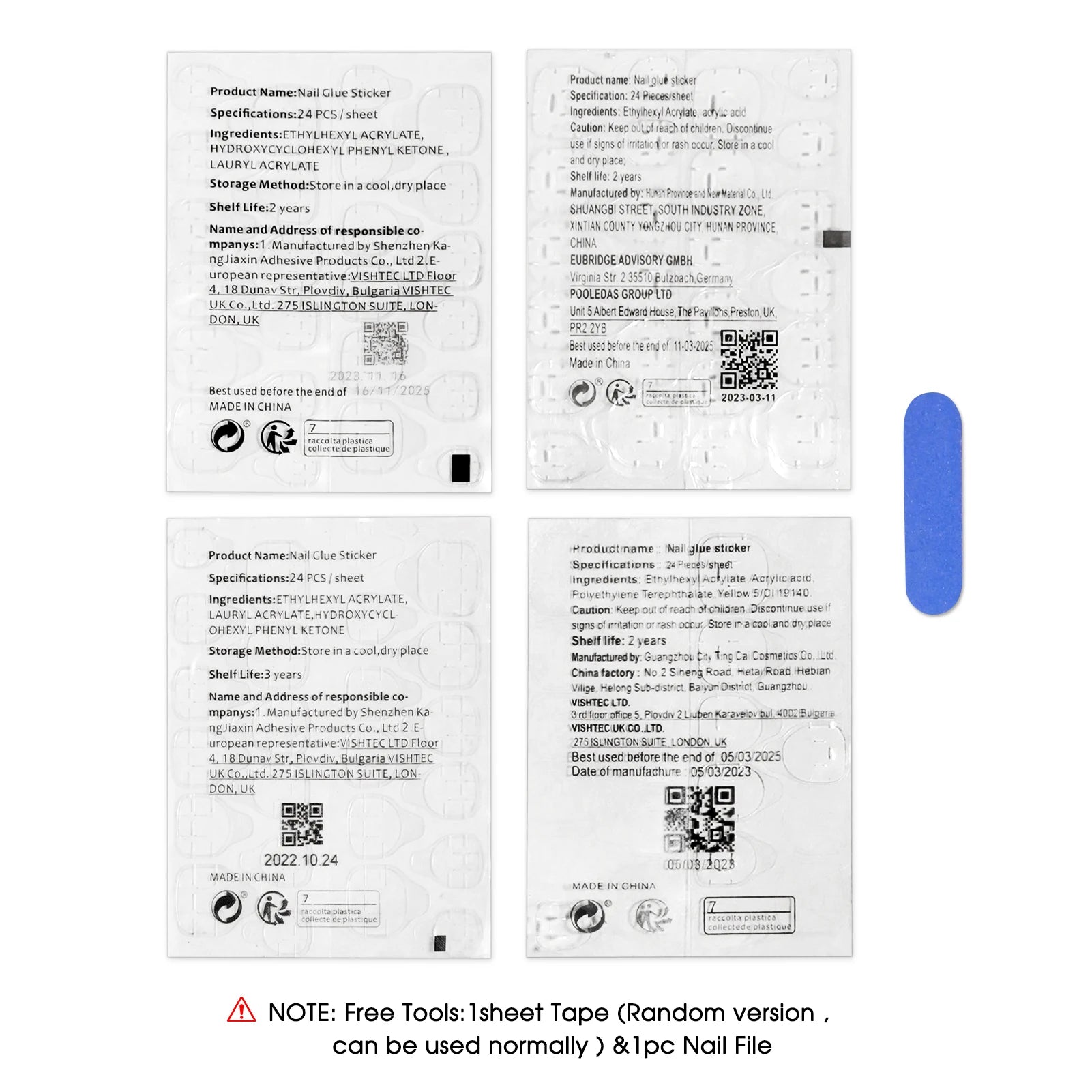 24pcs Glossy Black Fake Nails For Spicy Girls Shimmery Rhinestone French Style Cross Press On Nail Mid-length Coffin Cool Nails Good Vibrations