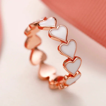 2026 Aesthetic Enamel Flower Finger Ring for Women Wedding Party New 2026  Silver Color Luxury Cubic Zirconia Jewelry Gift Good Vibrations