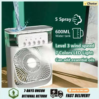 Xiaomi 3-in-1 Portable Fan Air Conditioners Fan With LED Night Light Household Small Air Cooler For Office Home Adjustable Fan Good Vibrations