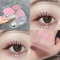 4Color Eyeshadow Palette Blush Eyeliner Eyeshadow Highlight Contour Palette Eyes Makeup Cute Beauty Cosmetics Good Vibrations