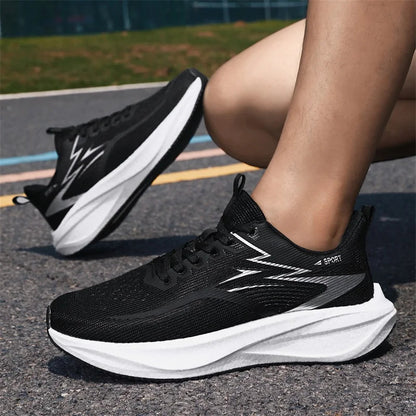 Running Shoes Men MarathonCarbon Board Speciality Sports Breathable Lightweight Women's Comfortable Athletic Outdoor Sneakers Good Vibrations