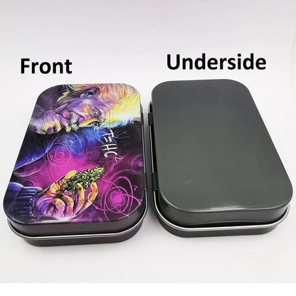 Cigarette Case Box Flip Cap Tobacco Storage Smoke Humidor Rolling Paper Jewelry Candy Coin Key Organizer Tin Flip Gifts Sealed Good Vibrations