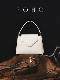 POHO Customized V Handbag Medium Elegant Classic Fashion Accessory for Party Gift Ideas for Women Friends Sisters Mothers Good Vibrations
