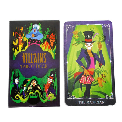 Tarot Oracle Card Mysterious Divination Comics Tarot Card Girl Card Game Board Game English Playing Cards Villains Tarot Deck Good Vibrations