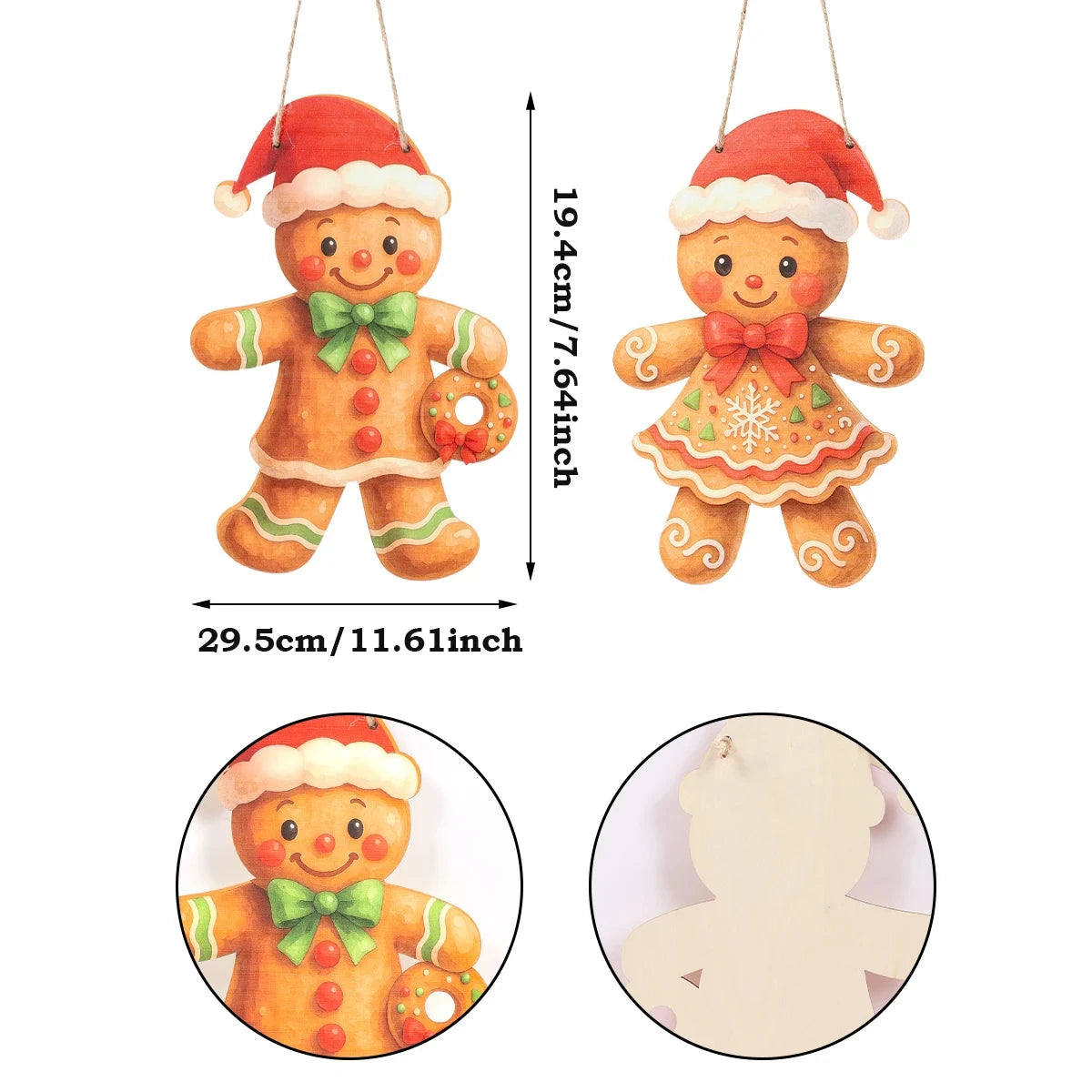 Christmas Door Hanging Merry Christmas Decorations for Home 2025 Navidad Xmas Tree Wall Pendant New Year 2026 Good Vibrations