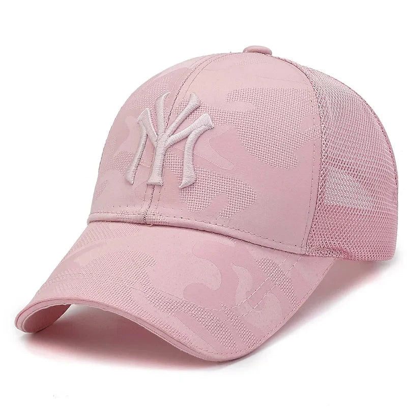 Fashion Letter Embroidery Camouflage Baseball Hats Spring and Autumn Outdoor Adjustable Casual Hats Sunscreen Hat Good Vibrations