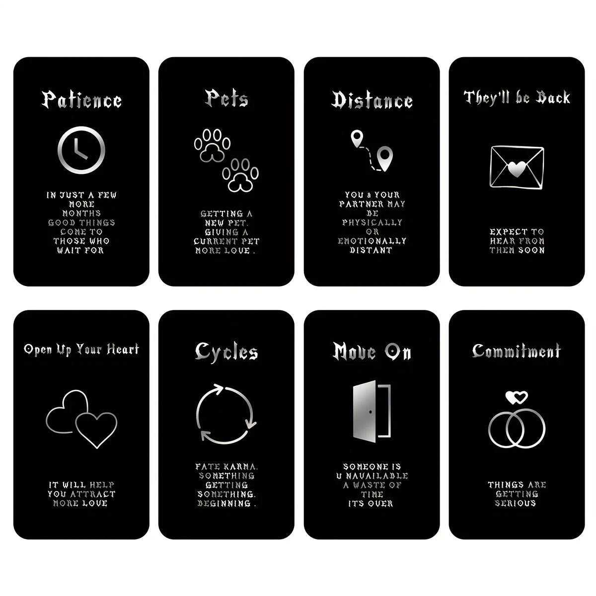 40/54 Sheets Tarot Set,Perfect Tarot Deck for Beginners,Tarot Fortune-telling Game Cards,Twin Flame Tarot Cards with Meaning Good Vibrations