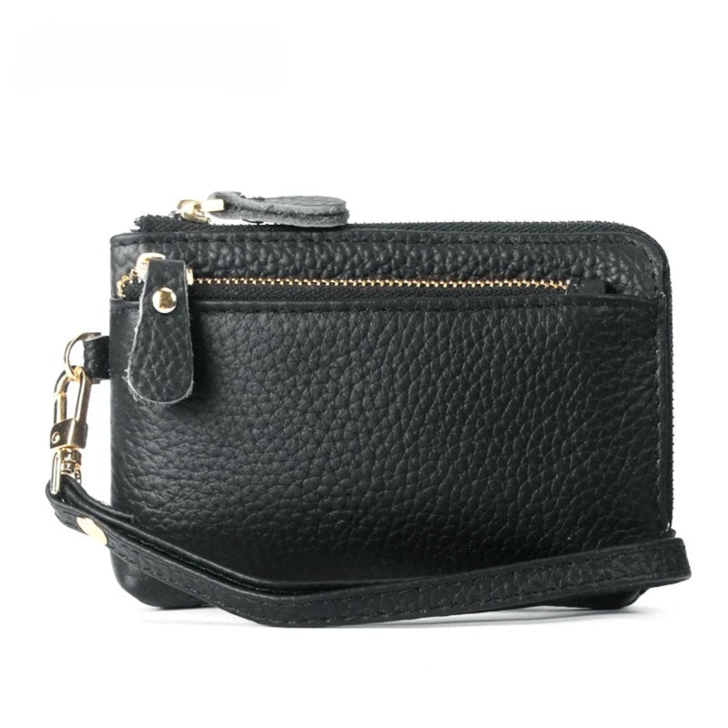 PU Leather Wallet  FOR WOMEN European American Style Large Capacity Multi-Compartment Card Holder with Wrist Strap Coin Purse Good Vibrations