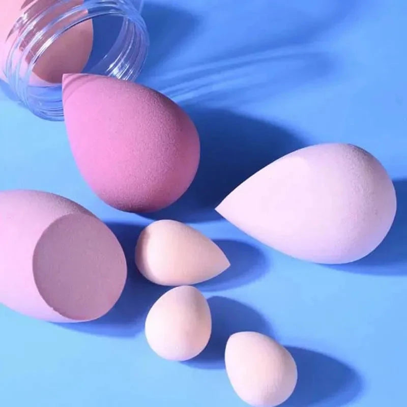 7PCS Canned Cosmetic Sponge Set Dry And Wet Liquid Foundation Powder Puff Professional Cosmetic Tools Make-up Artist Good Vibrations