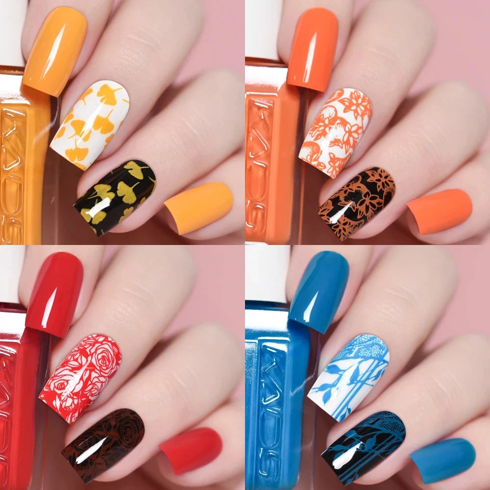 KADS Professional 11ml 24 Colors Nail Stamping Polish Gold Silver Nails Art Varnish for Stamping Plate DIY Nail Printing Polish Good Vibrations