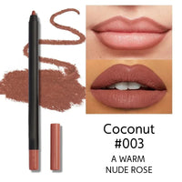 12 Color Matte Brown Lip Liner Waterproof Long Lasting Moisturizing Sexy Lip Pencil Women Natural Lipstick Makeup Lip Cosmetics Good Vibrations