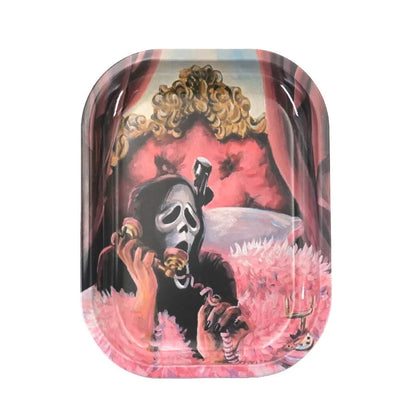 Rolling Tray Smoking Grinder Accessories Cigar Hand Roll Tinplate Tray Ashtray Home Party Gifts for Men Women Good Vibrations Adult Super Store