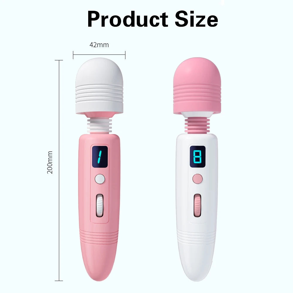 AV Vibrator for Women Clitoris Stimulator Heating Powerful Female G spot Massager Digital Display USB Rechargeable Sex Toy Adult Good Vibrations Adult Super Store