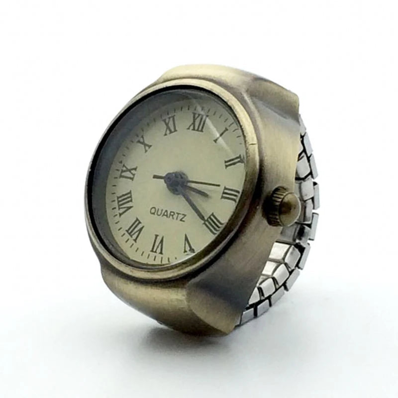 Fashion Rings Finger Watches for Women Men 2025 Fashion Party Quartz Watches Unisex Couple Rings Jewelry Gifts Good Vibrations
