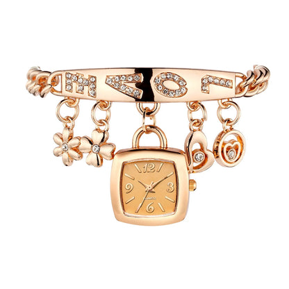 women Love Style steel quartz women bracelet watch Good Vibrations
