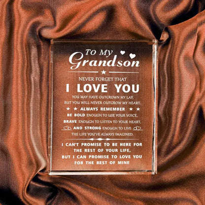 Heartwarming Grandson Gift, Unique Birthday Graduation Christmas Present,Perfect for Family Friends Loved Ones, Special Keepsake Good Vibrations