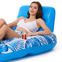 Inflatable Pool Float Adult - Pool Floaties Lounger Floats Raft Floating Chair Water Floaties for Swimming Pool Lake Lounge Floa Good Vibrations