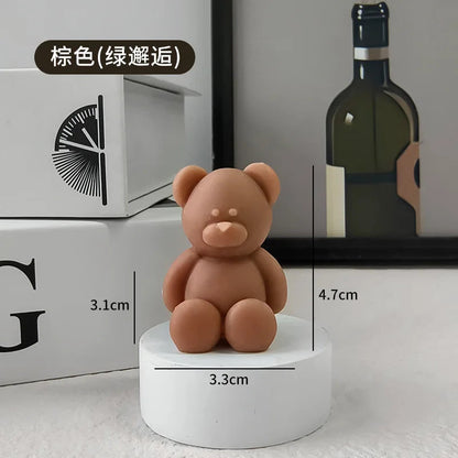1pc Lovely Bear Aromatherapy Candles for Home Decoration Lovely Scented Candle Photography Props Festival Home Ornaments Good Vibrations