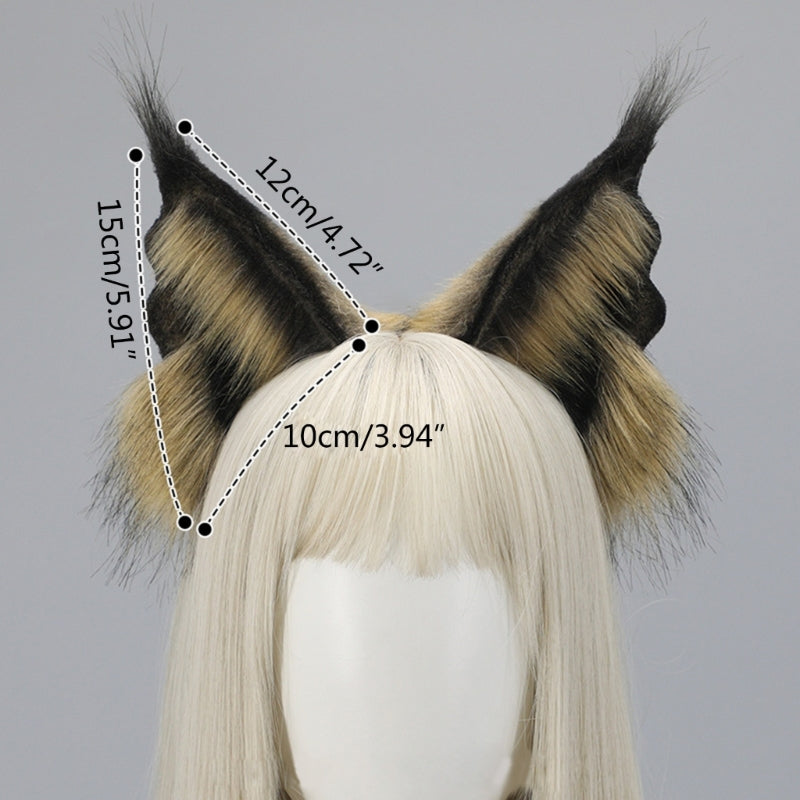 COSPLAY Girls Animal Ear FURRY Headband Handmade for Parties GOOD Vibrations
