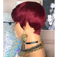 Short Hair Wigs, Pixie Cuts Wigs, Short Straight Black Ladies Wigs Synthetic Short Wigs For Black Women African American Women Good Vibrations