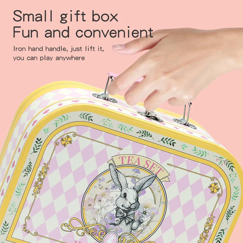 Tea Party Pretend Play Toys Kitchen Coffee Tea Set Afternoon Tea Food Dessert Cake Bread Educational Toy Birthday Christmas Gift Good Vibrations