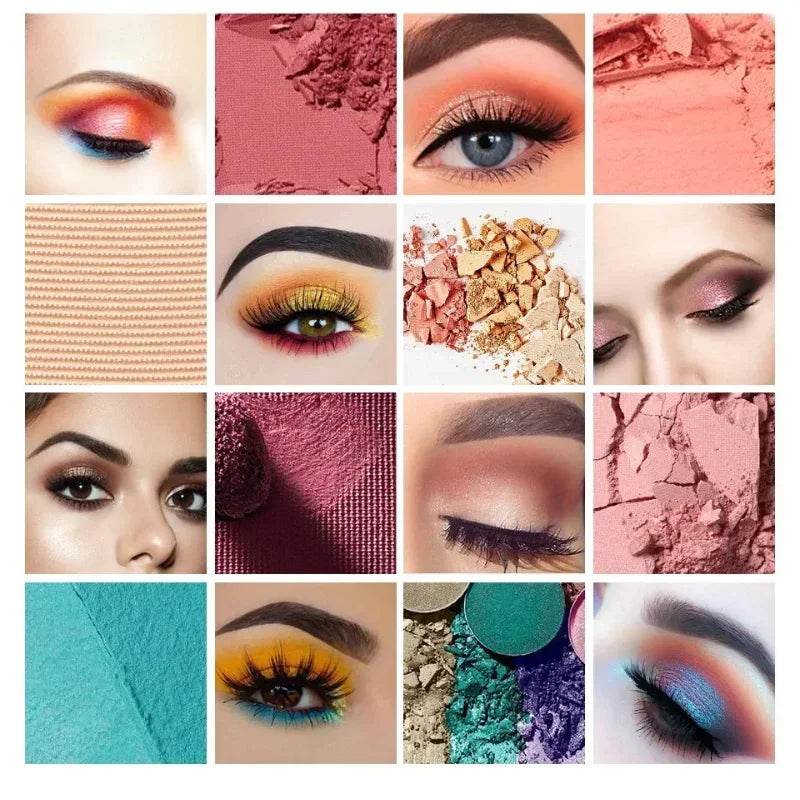 Glitter Eyeshadow In Bar Palette Matte Pearlescent Shimmer Shine Nude Eye Pigments Waterproof Professional Eye Makeup Cosmetics Good Vibrations