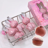 Gege Bear Pink Rabbit Velvet Matte Lip Cream Black Rabbit Water light lip glaze matte mirror pendant lipstick lip gloss Good Vibrations