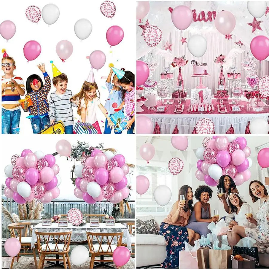 Balloons Wedding Party Supplies Baby Shower Valentine's Day Birthday Pink Happy Anniversary Decoration Girl Latex Child's Day Good Vibrations