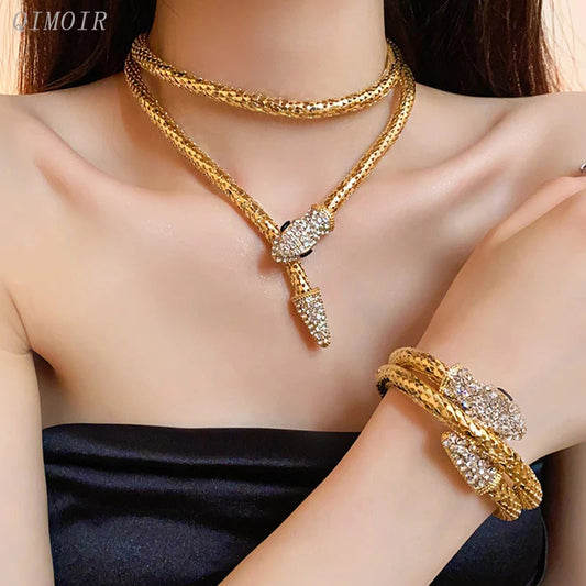 Popcorn Chain Snake Necklace Bangle For Women Punk Fashion Jewelry Party Accessories Designer New Styles Wholesales Gift 2023497 Good Vibrations