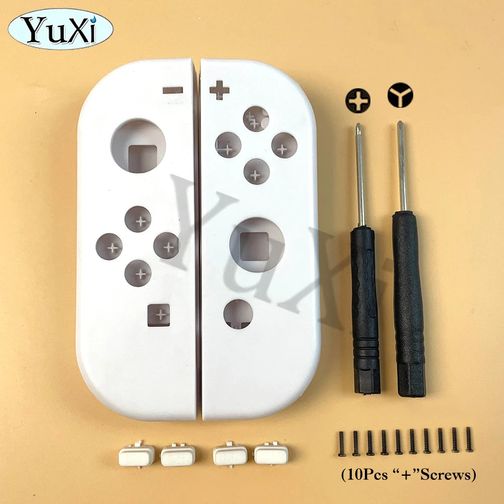 1Set Front Back Middle Frame Shell Housing Case Plastic Cover LR SL SR Buttons For Nintend Switch NS NXJoy-Con Game Controller Good Vibrations