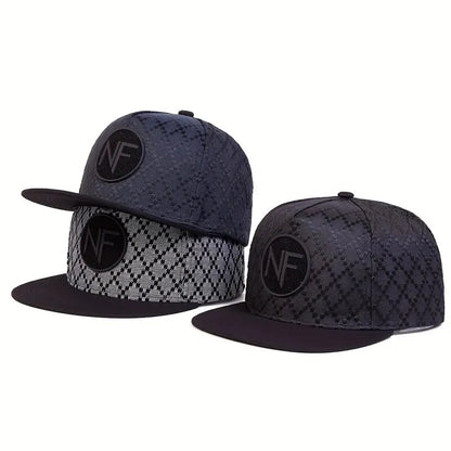 Unisex NF Letter Embroidery Hip-Hop Hats Spring and Autumn Outdoor Adjustable Casual Baseball Caps Sunscreen Hat Good Vibrations