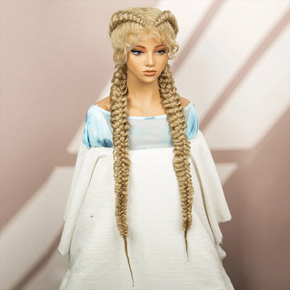 Synthetic Goddess Braided Wigs Cornrow Braided Wigs with Baby Hair Braids Wigs for Women Daily Use Knotless Wigs Good Vibrations