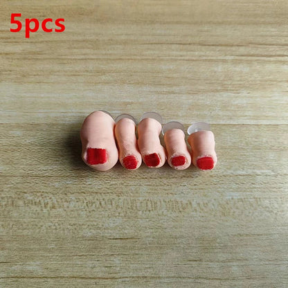 Funny Toes Charms set of 5 for Crocs Comedy Accessories Release Your Toes Friends Gift Good Vibrations