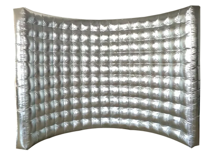 Wedding Party 10ft Photo Booth Backdrop Inflatable Wall Silver Or Gold Fotobudka 360 Photo Booth Wall For Party Event Good Vibrations