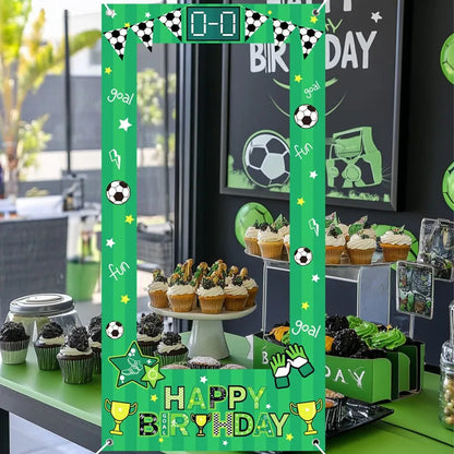 Football Party Disposable Tableware Boys Kids 1st Birthday Party Decorations Sports Soccer Theme Birthday Party Supplies Decor Good Vibrations