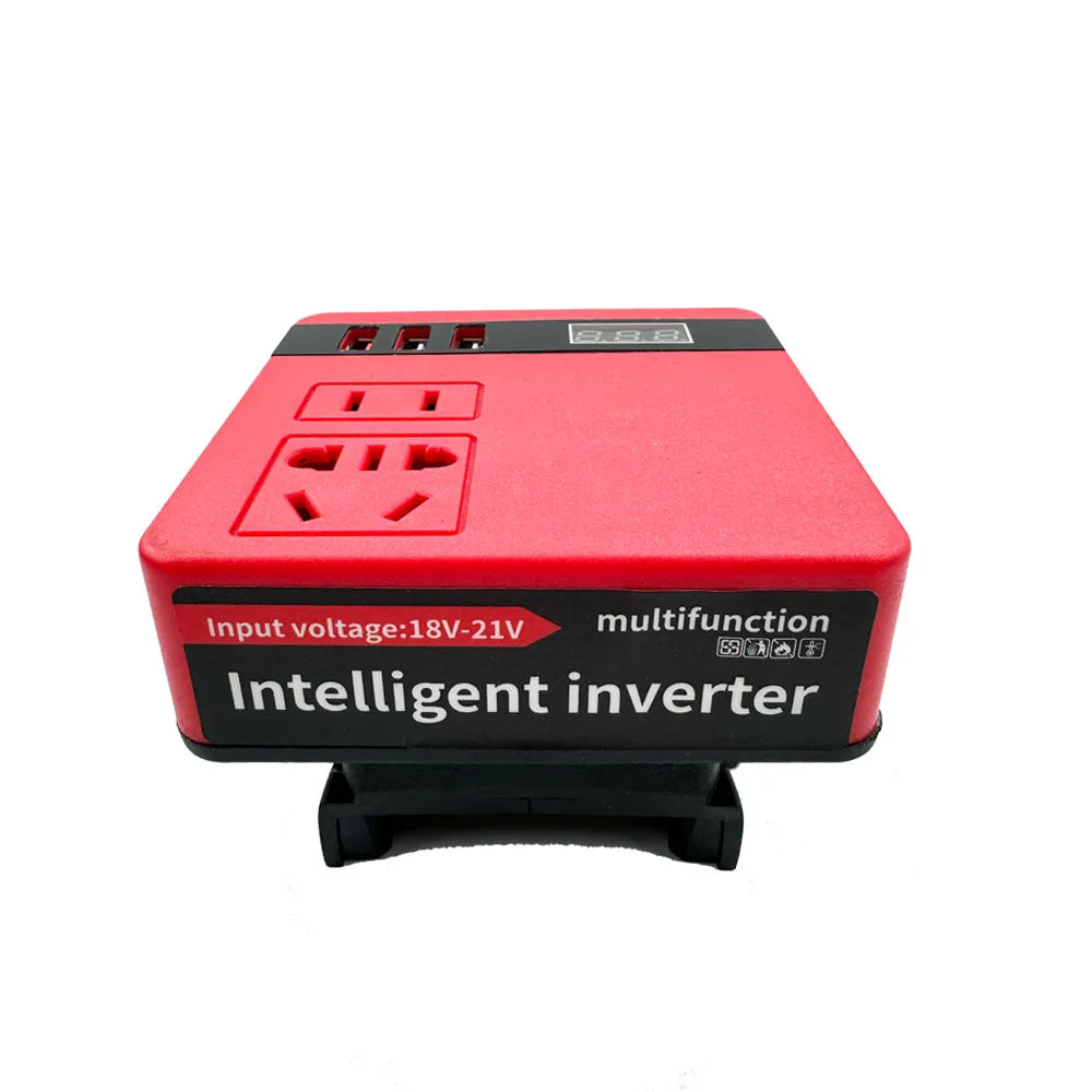 Power Inverter 120W For Milwaukee 18V M&18 Battery DC 18V To 220V Inverter Adapter Power Supply Inverter For Home Appliances Good Vibrations