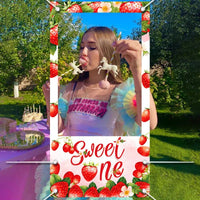 Strawberry Photo Booth Photo Frame Props Suitable For Birthday Party Photography Children's Birthday Party Decoration Good Vibrations