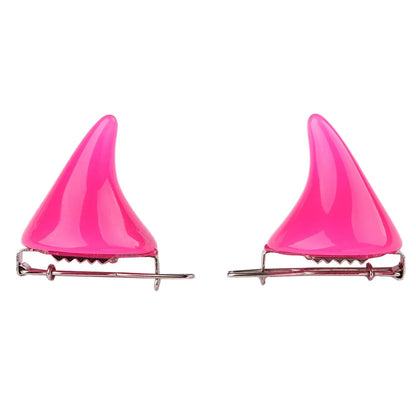 Halloween Hair Accessories Clip 1 Pair Small Demon OX Horn Hairpins Gothic Party Cosplay Costume Pin Hairpins Costume Horn Good Vibrations