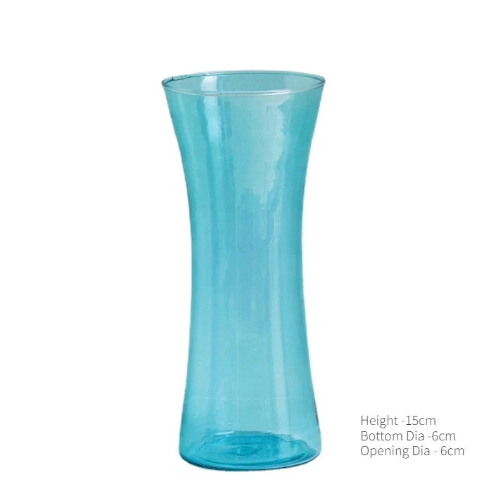 Nordic Mini Vase Creative Flower Vases Decorative Glass Bottles Wedding Centerpieces Home Decor Decoration Good Vibrations