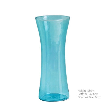 Nordic Mini Vase Creative Flower Vases Decorative Glass Bottles Wedding Centerpieces Home Decor Decoration Good Vibrations