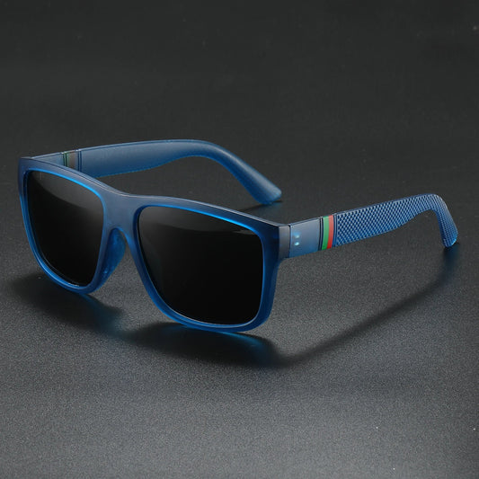 Fashion Oversized Polarized Sunglasses Men Women Luxury Driving Fishing Travel Vintage Square Sun Glasses For Man UV400 Eyewear Good Vibrations